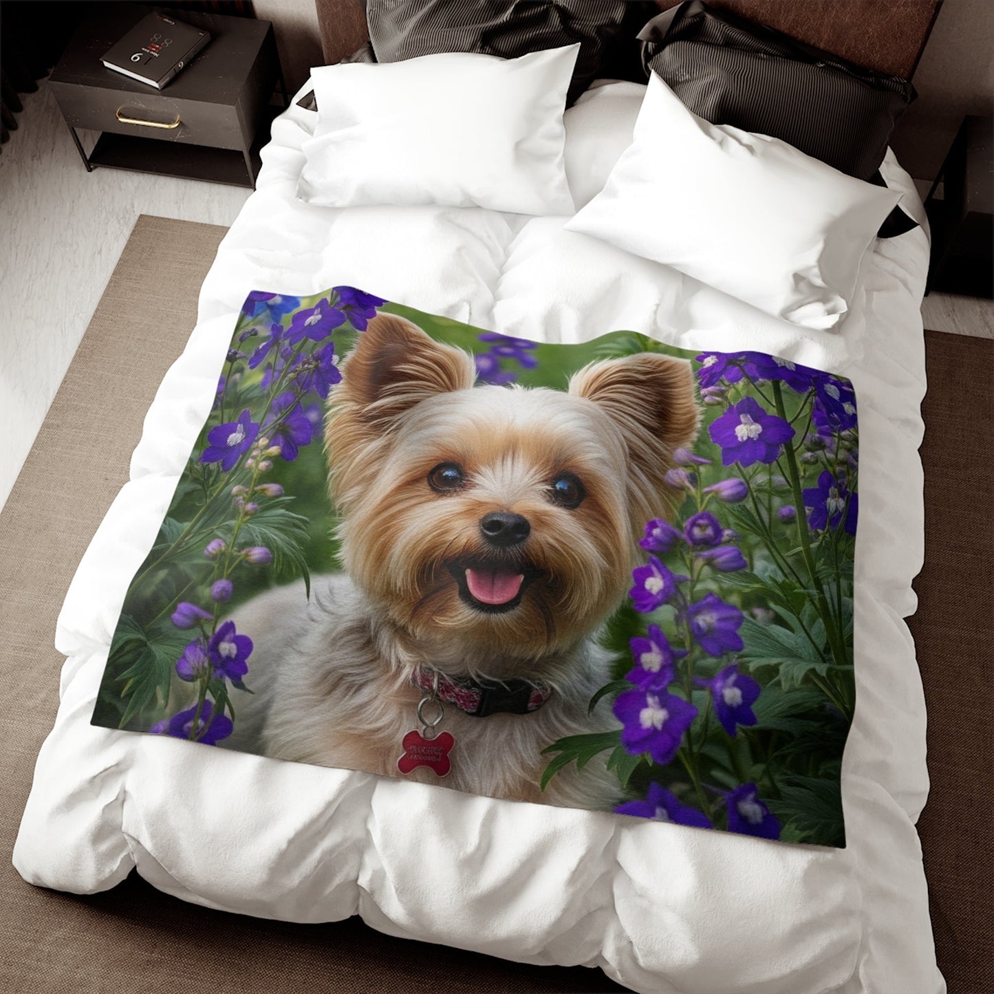 Yorkiepoo Sweatshirt Blanket