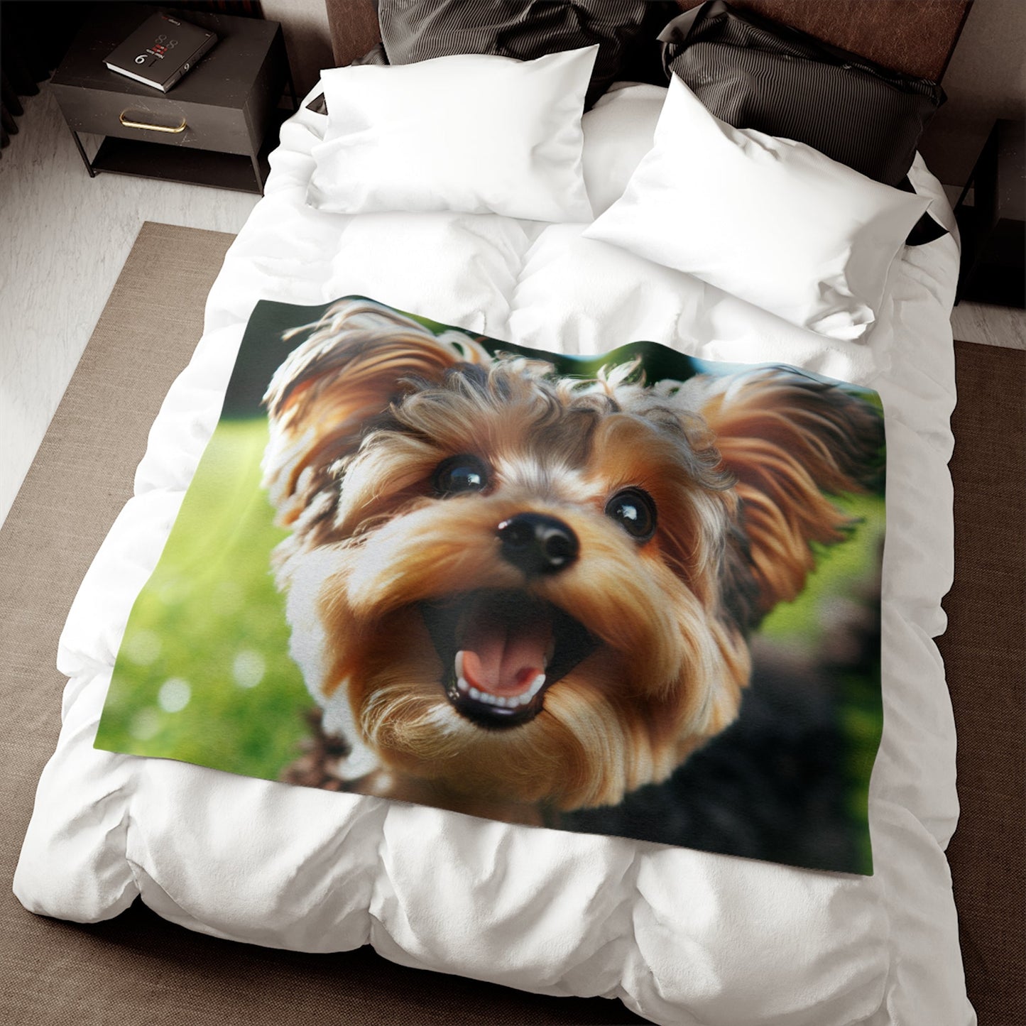 Yorkiepoo Sweatshirt Blanket