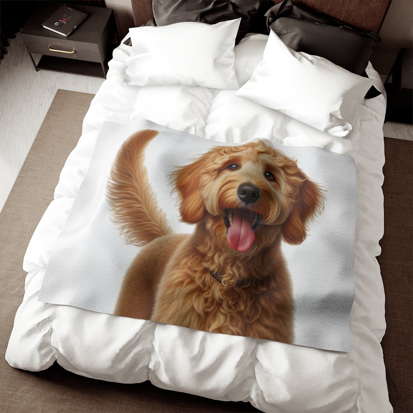 Goldendoodle Sweatshirt Blanket