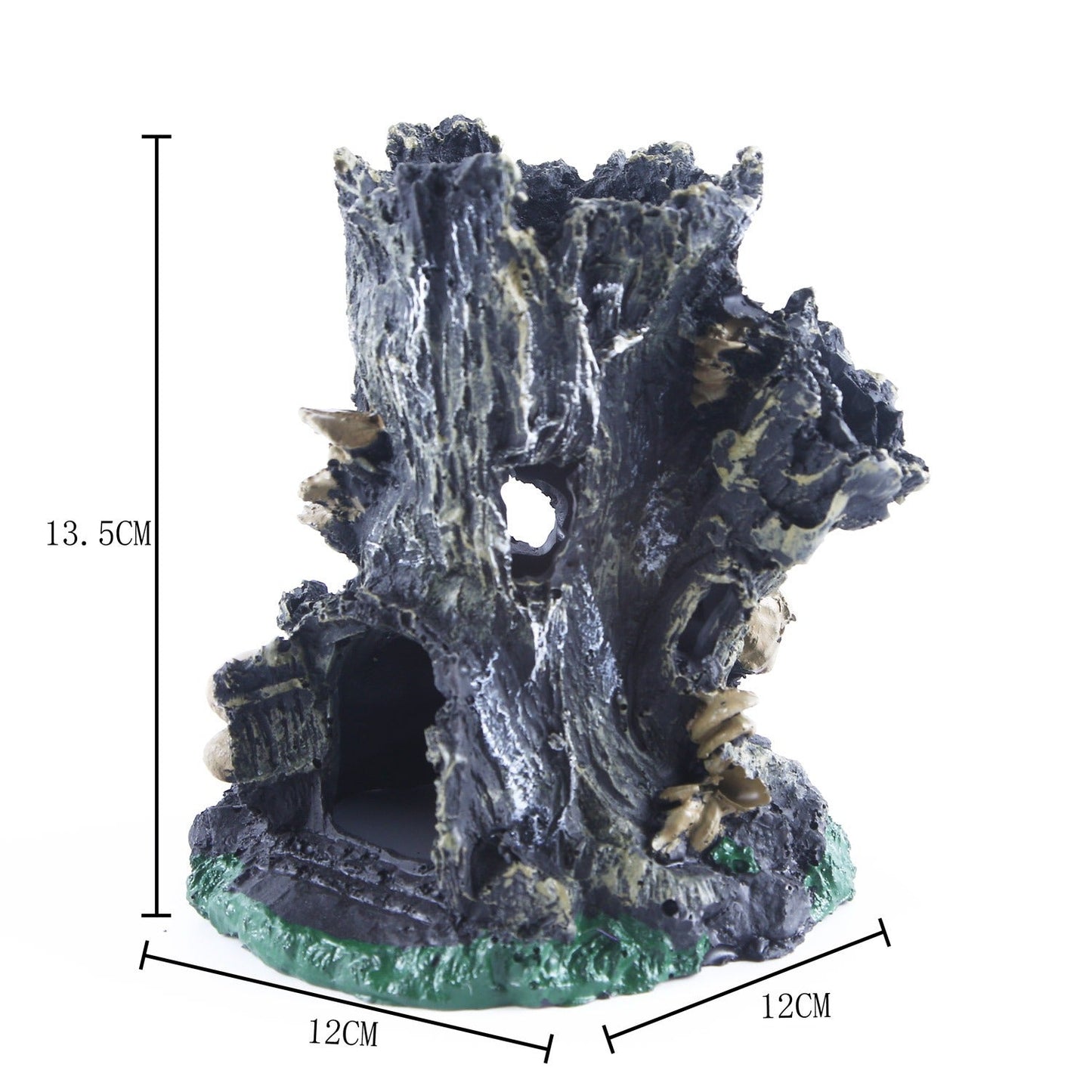 Fish tank pet shelter lizard house tree stump ornaments