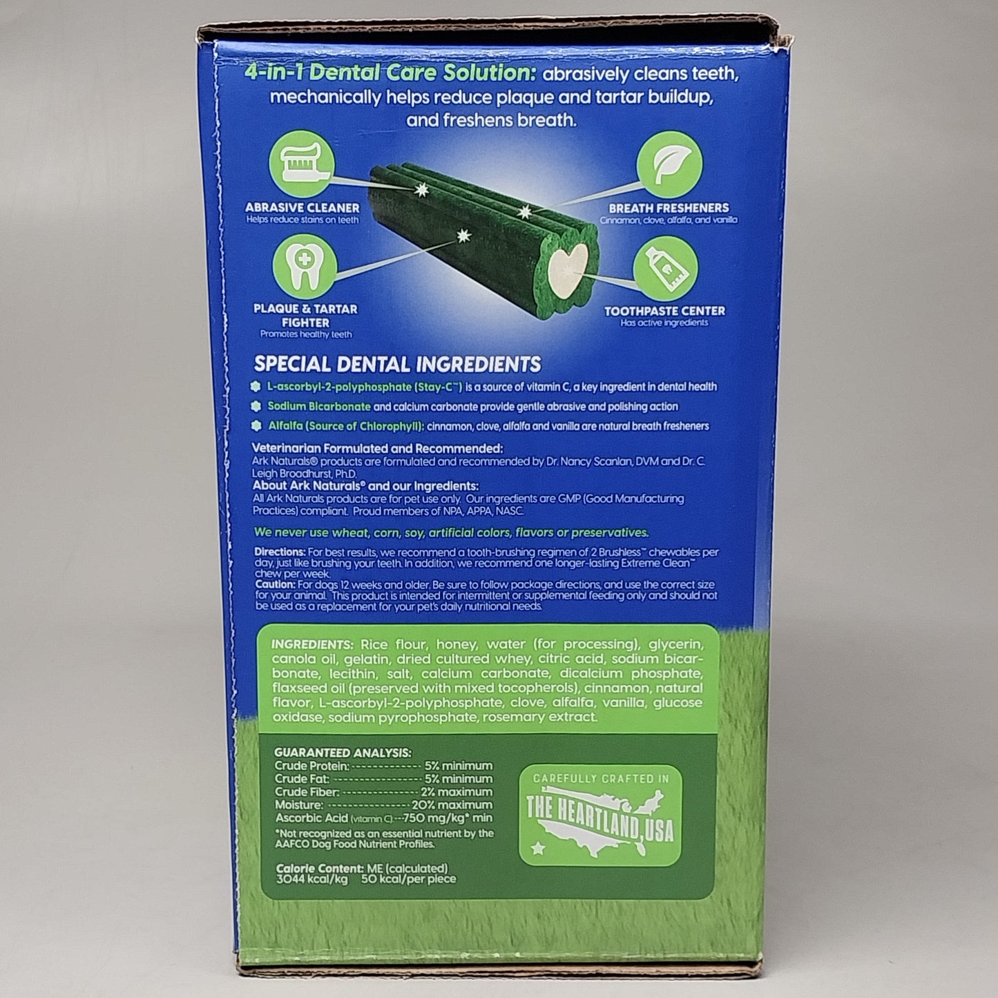 ARC Naturals Brushless Toothpaste for Dogs Med sz 20-40 lbs 60 ct per box