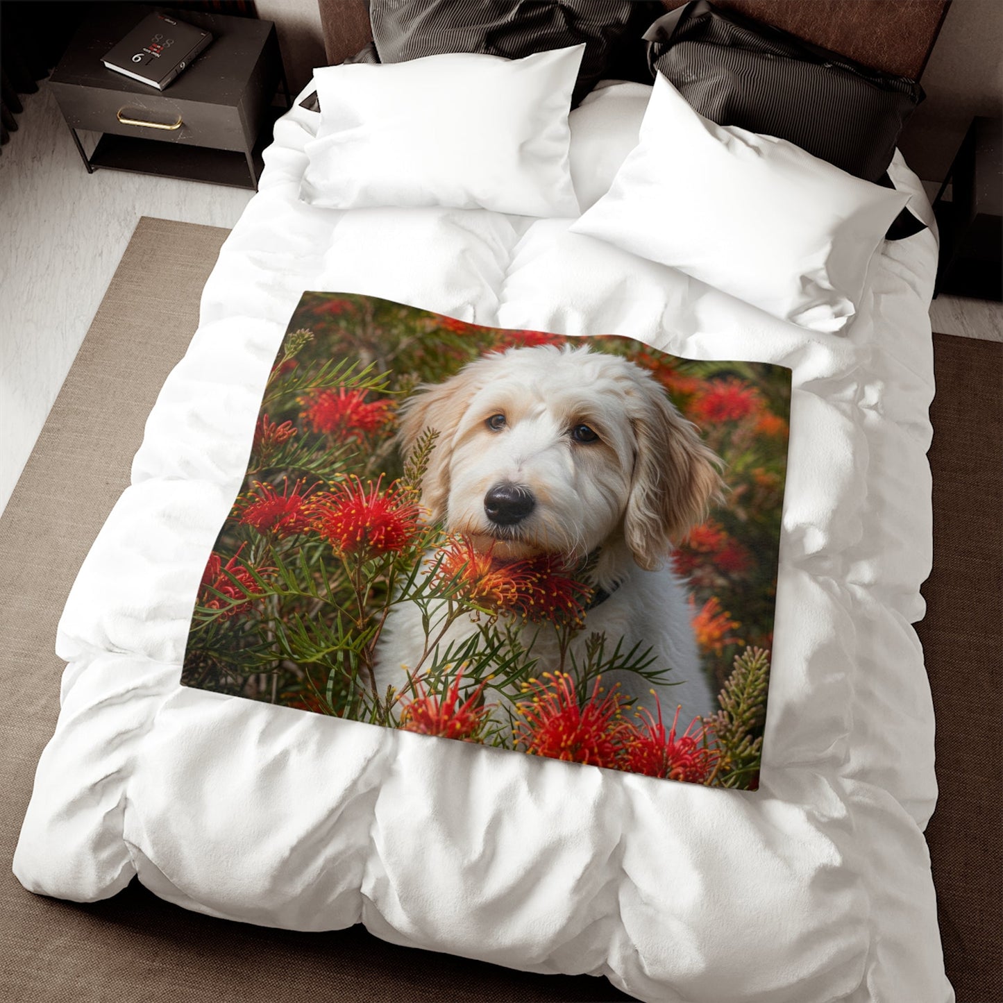 Labradoodle Sweatshirt Blanket