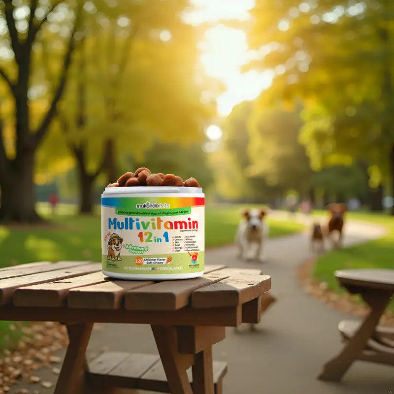 Multivitamines 12 en 1 pour chiens - 120 comprimés à mâcher