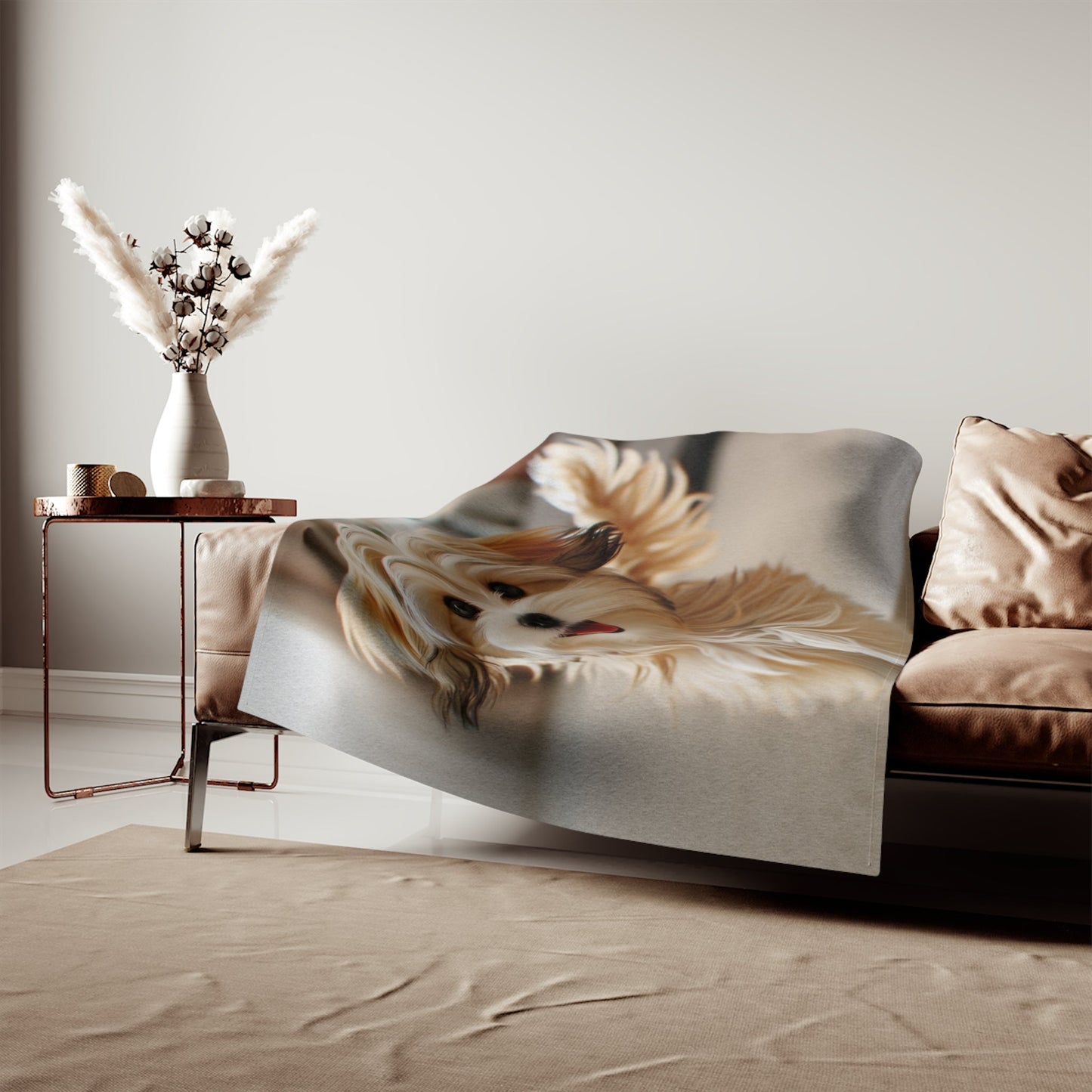 Morkie Sweatshirt Blanket