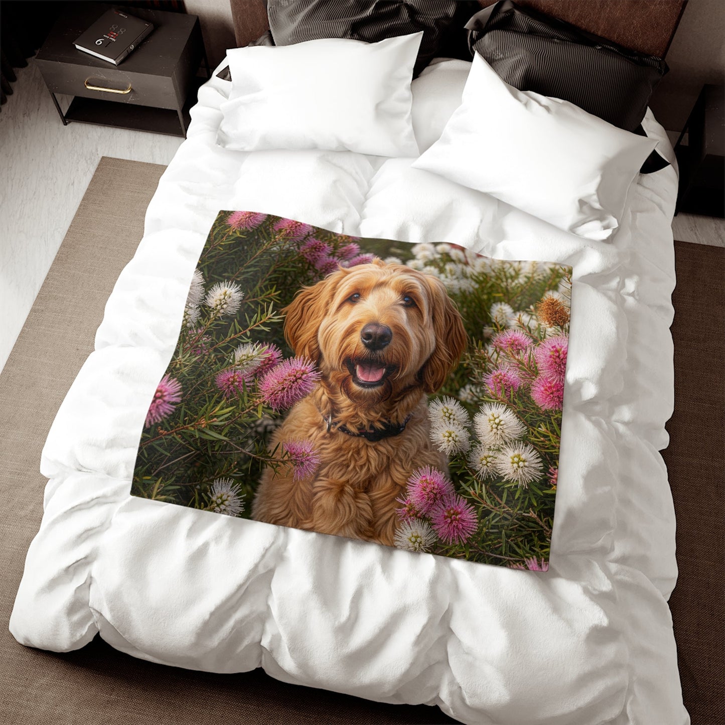 Goldendoodle Sweatshirt Blanket