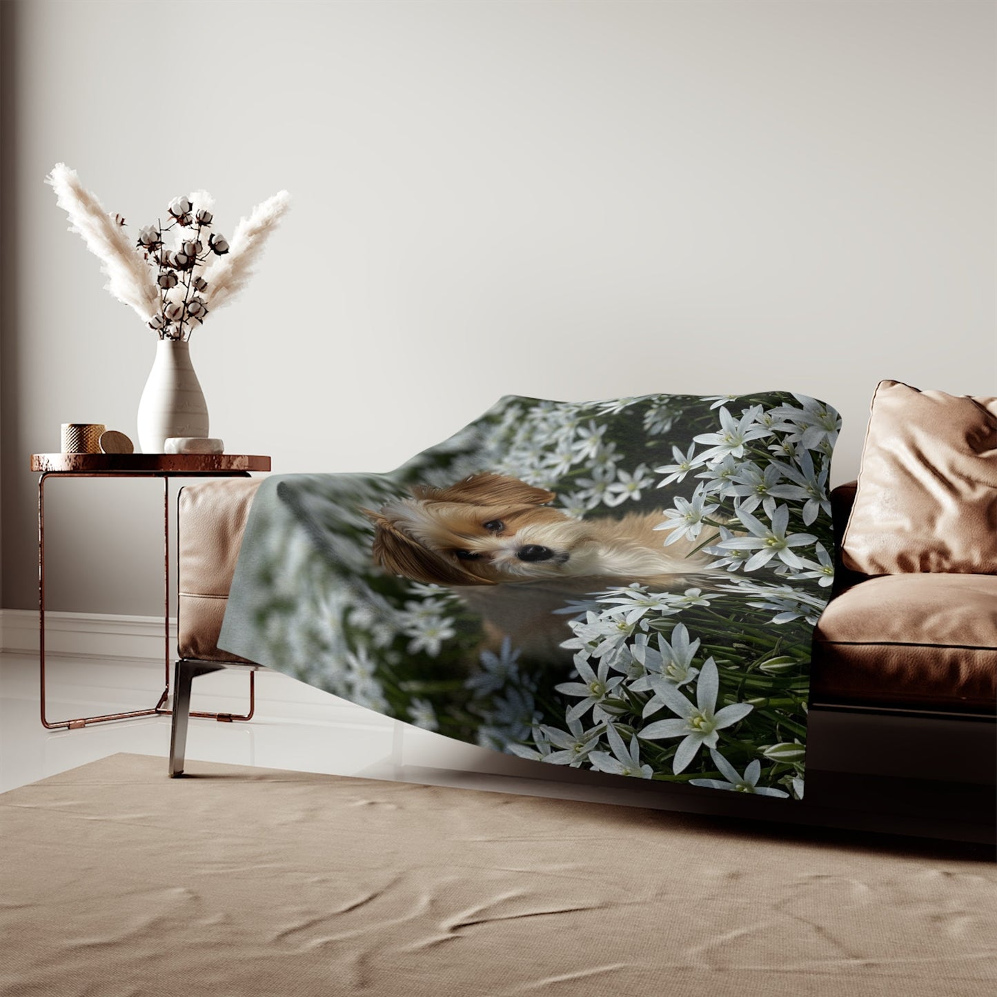 Morkie Sweatshirt Blanket