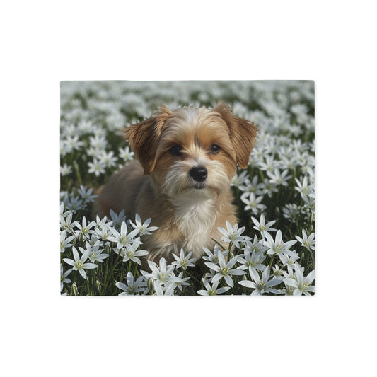 Morkie Sweatshirt Blanket