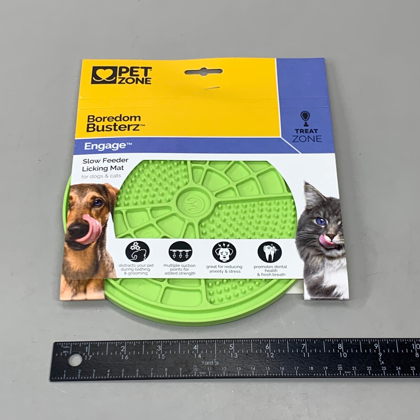 COSMIC PET (Lot de 2) Tapis à lécher anti-ennui Engage Slow Feeder Vert 70808 V2 