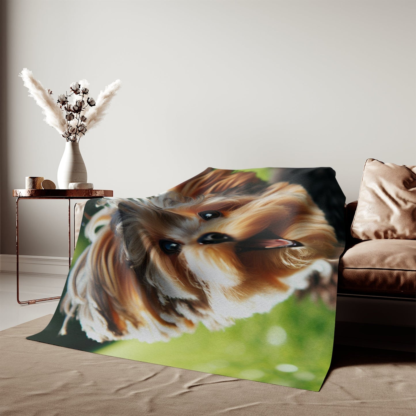 Yorkiepoo Sweatshirt Blanket