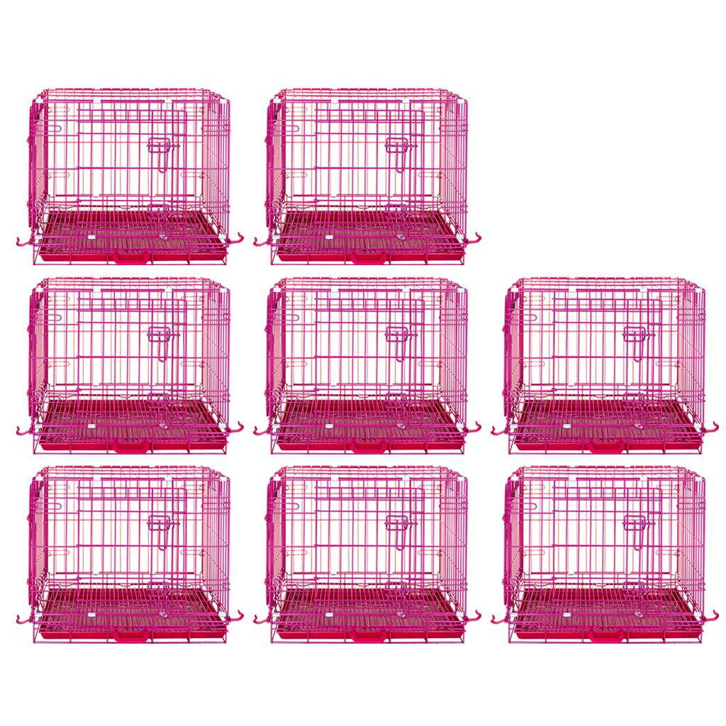 Jaula plegable para perros rosa de 24 a 42 pulgadas RED24-42