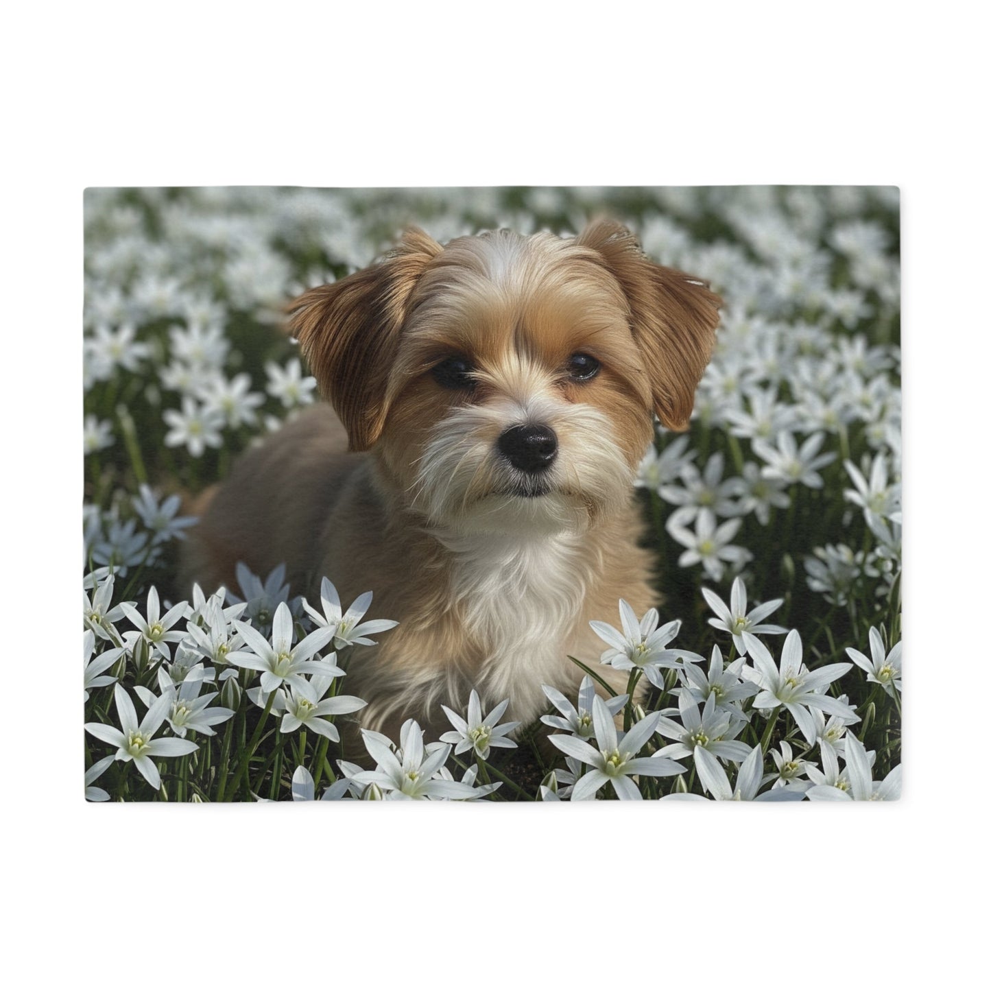 Morkie Sweatshirt Blanket