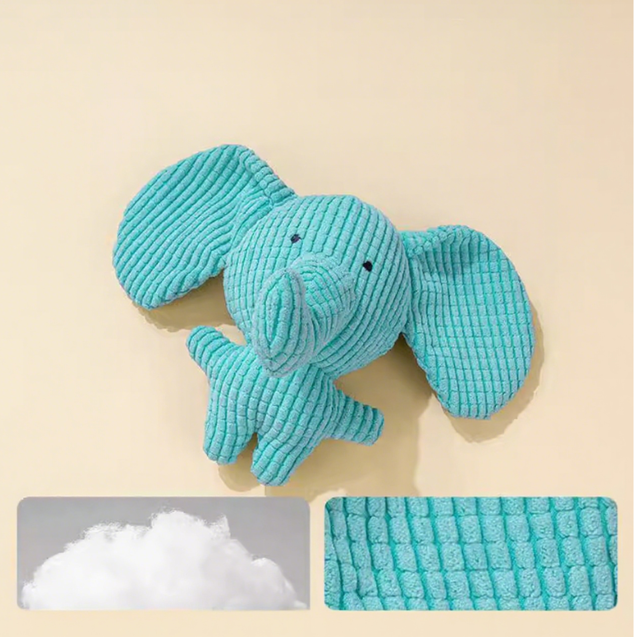 Peluche chirriante Milou &amp; Lumi Pet - Elefante