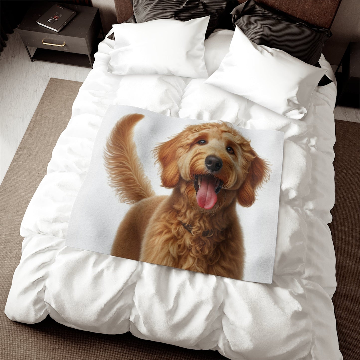 Goldendoodle Sweatshirt Blanket