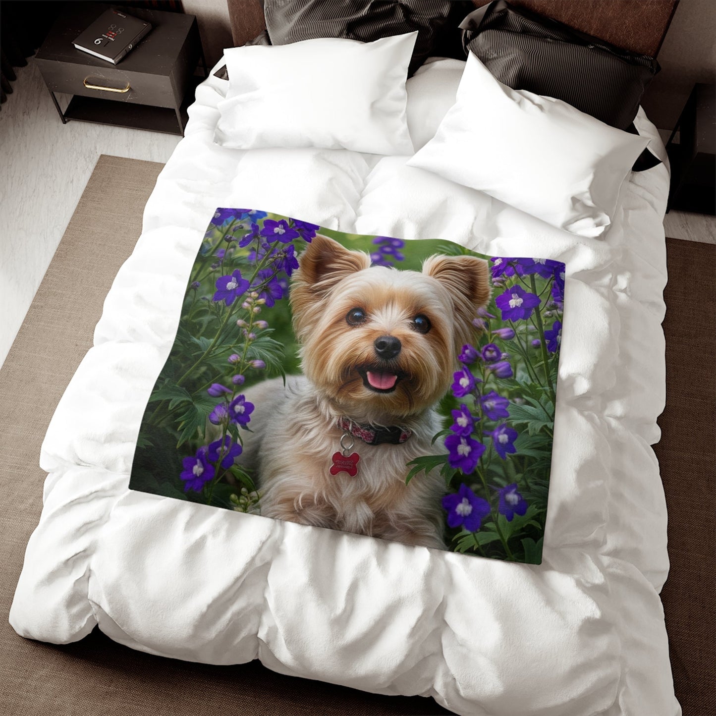 Yorkiepoo Sweatshirt Blanket