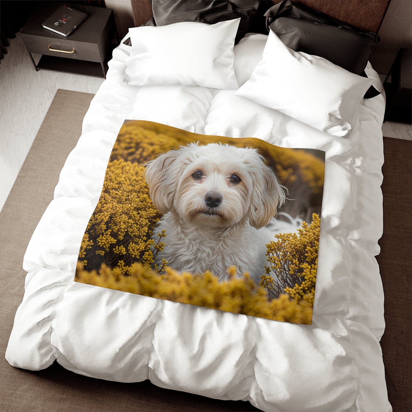 Maltipoo Sweatshirt Blanket