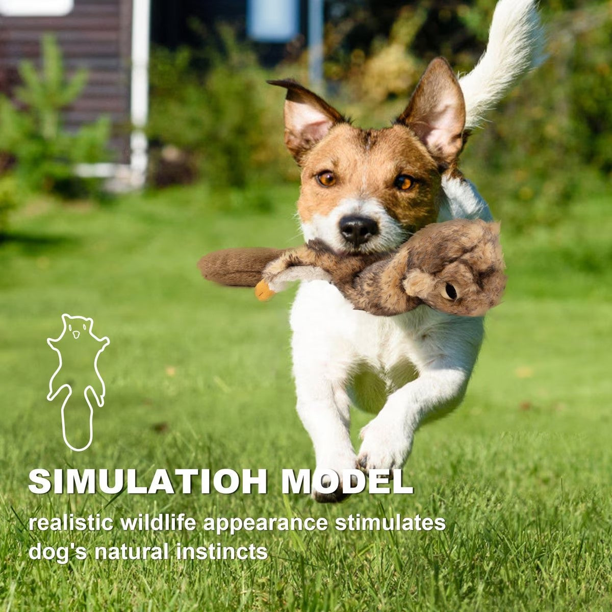 Clásico - Juguetes para perros - Ratón atropellado