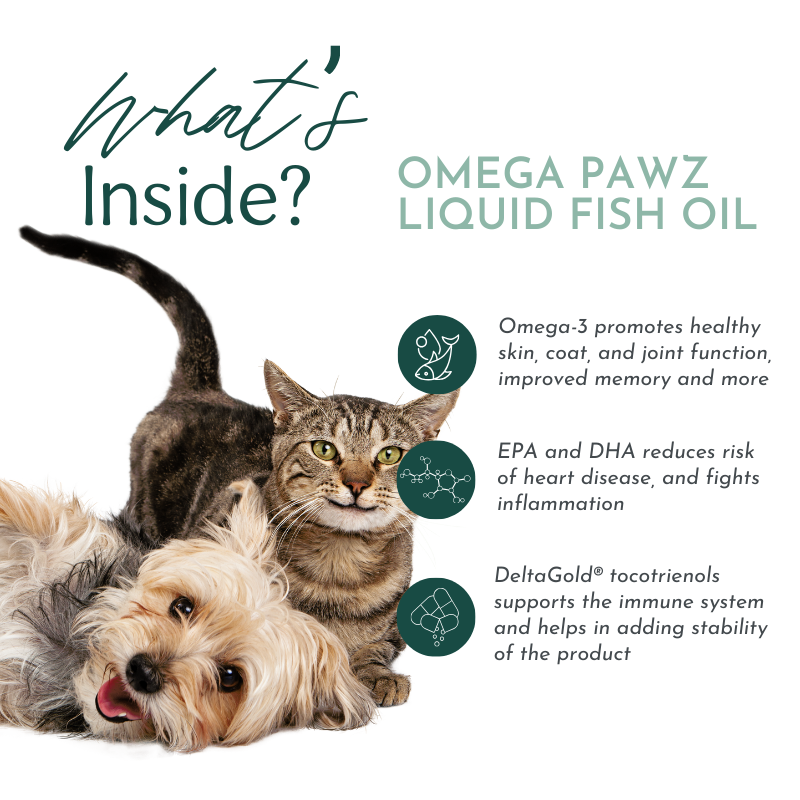 Omega Pawz - Huile liquide oméga 3 pour chiens et chats