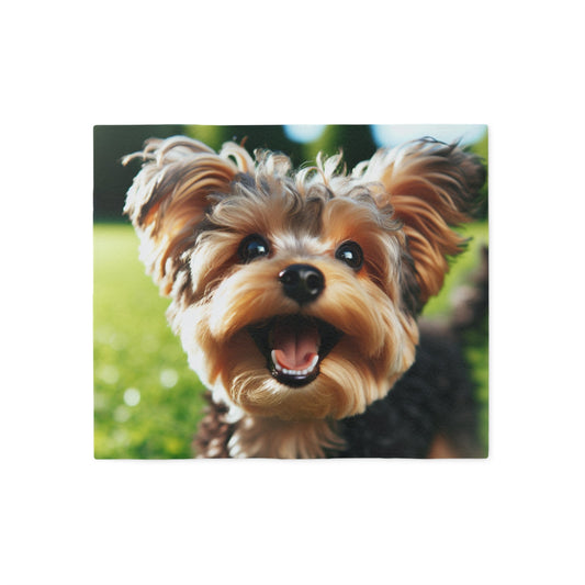 Yorkiepoo Sweatshirt Blanket