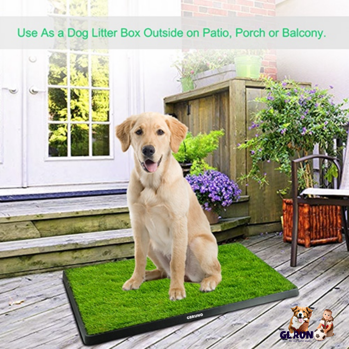 GBruno Dog Potty Training Grass Pad