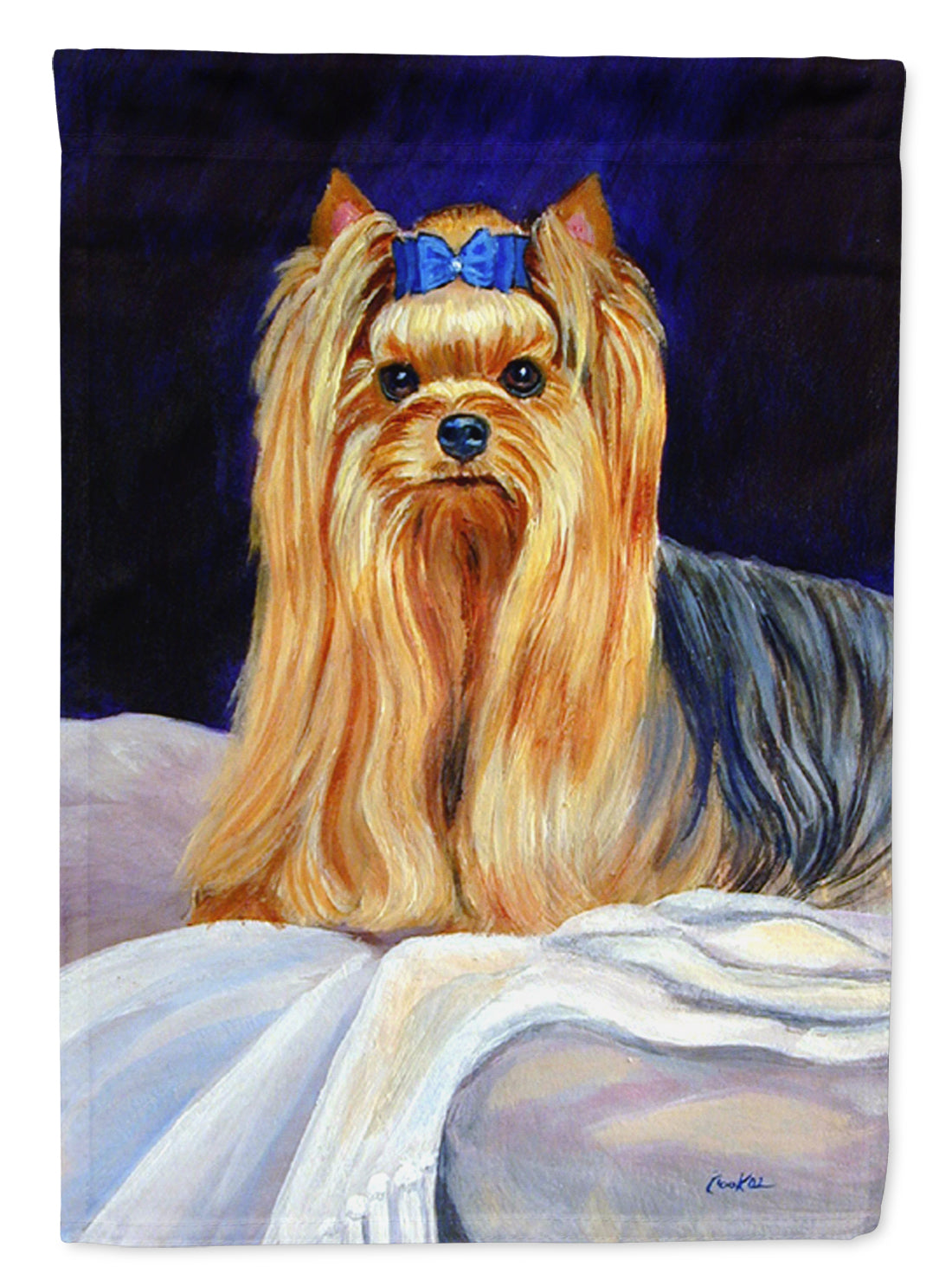 Yorkie Garden Flag – Decorative Outdoor Yard Flag