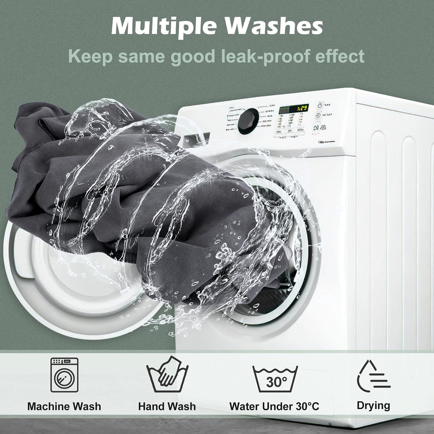 Washable Pee Pad for Dogs 72"x72" Reusable Dog Training Pad Non-Slip Extra Large