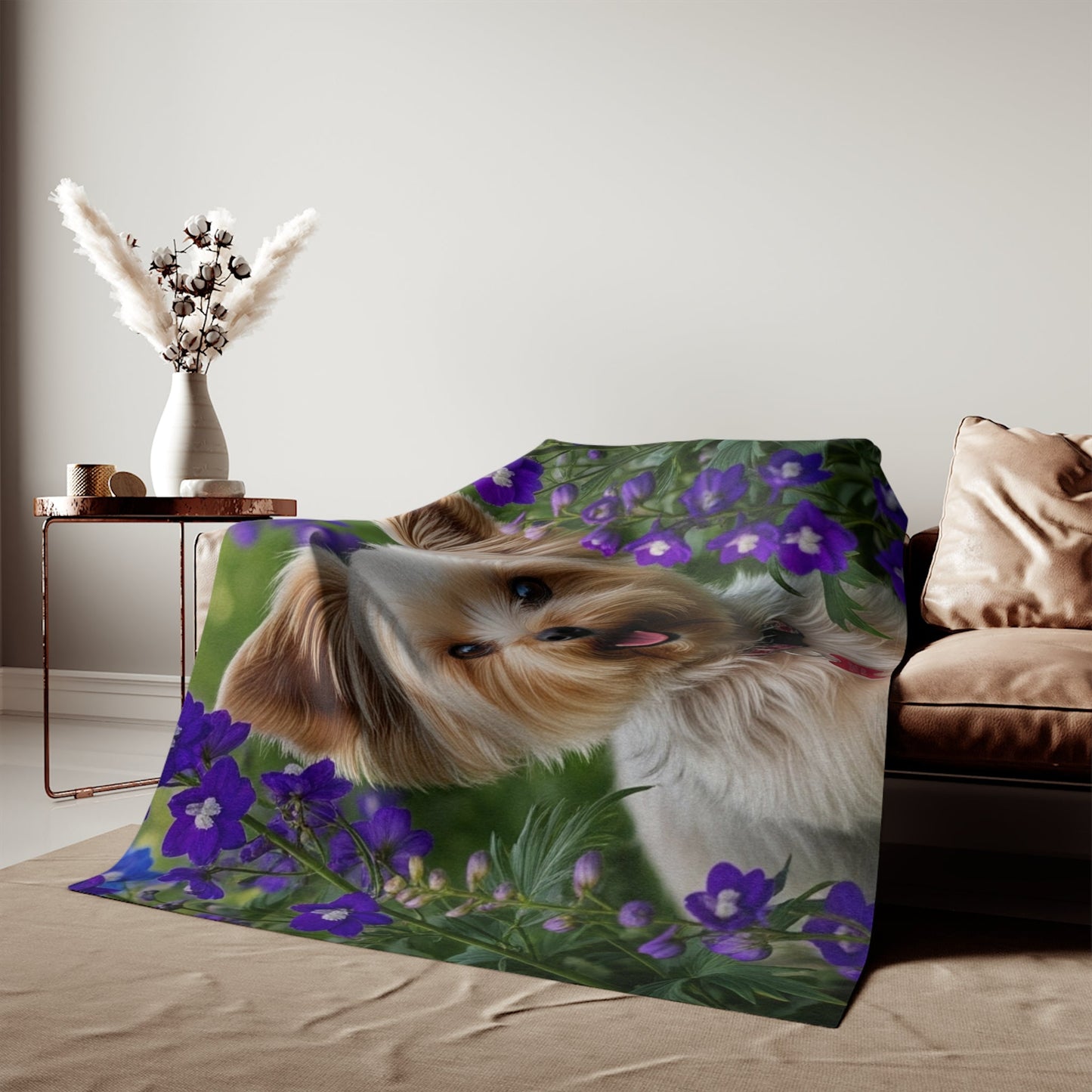 Yorkiepoo Sweatshirt Blanket