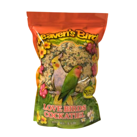 Heaven’s Bird Love Birds & Cockatiel Seed Mix (3.5lbs)