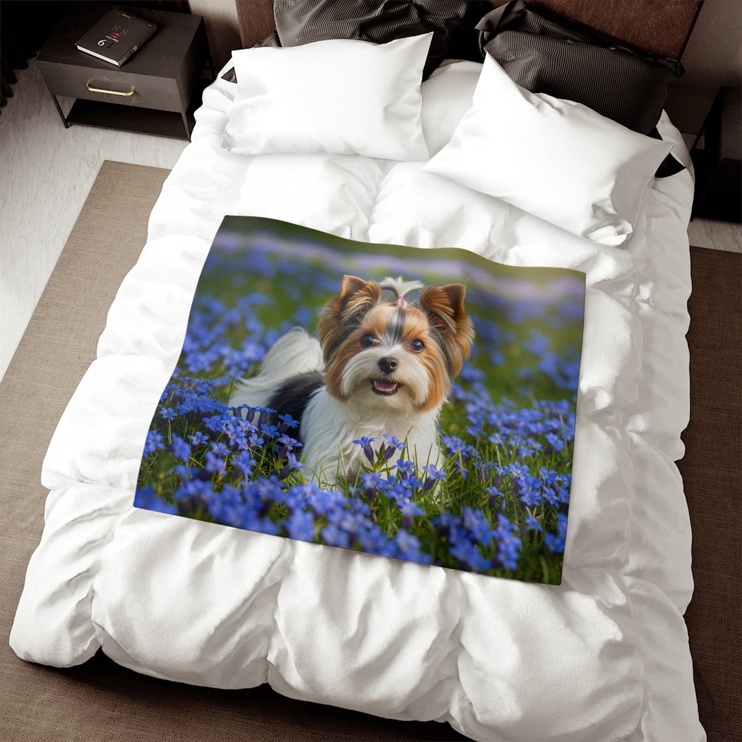 Biewer Terrier Sweatshirt Blanket