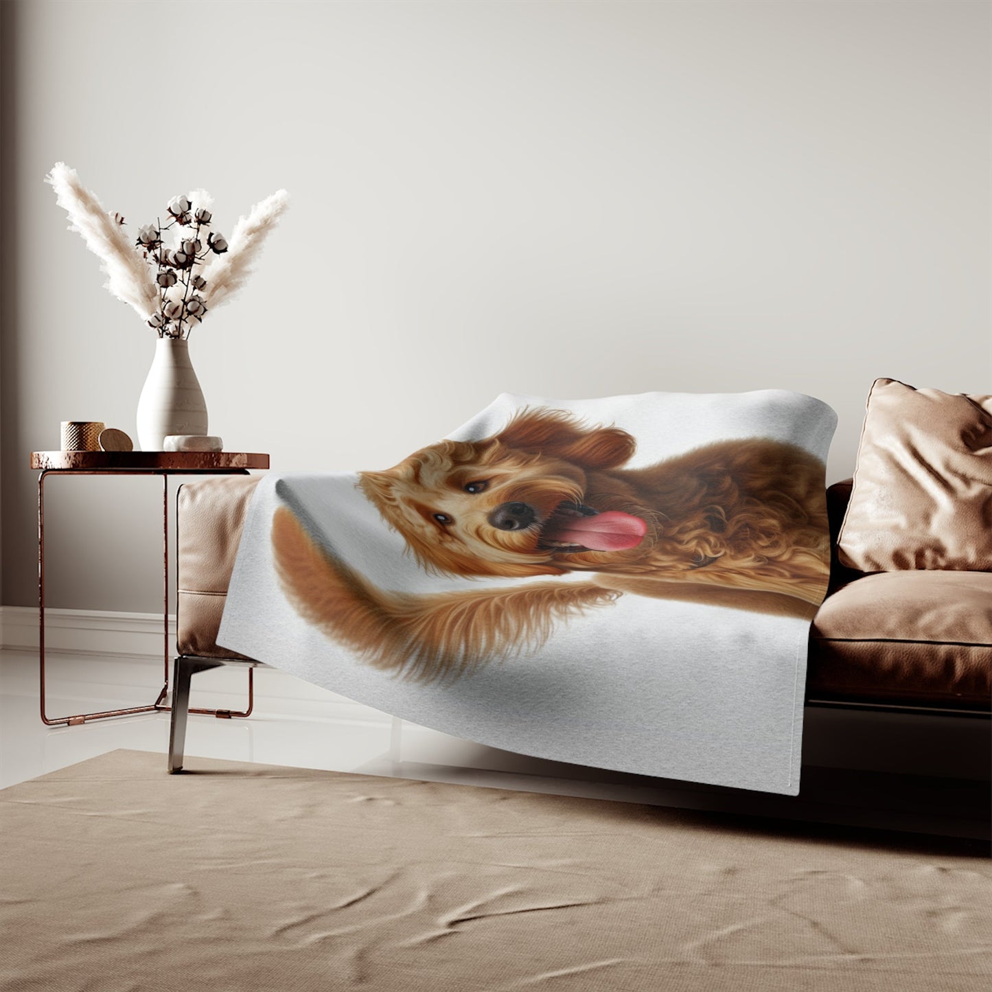 Goldendoodle Sweatshirt Blanket