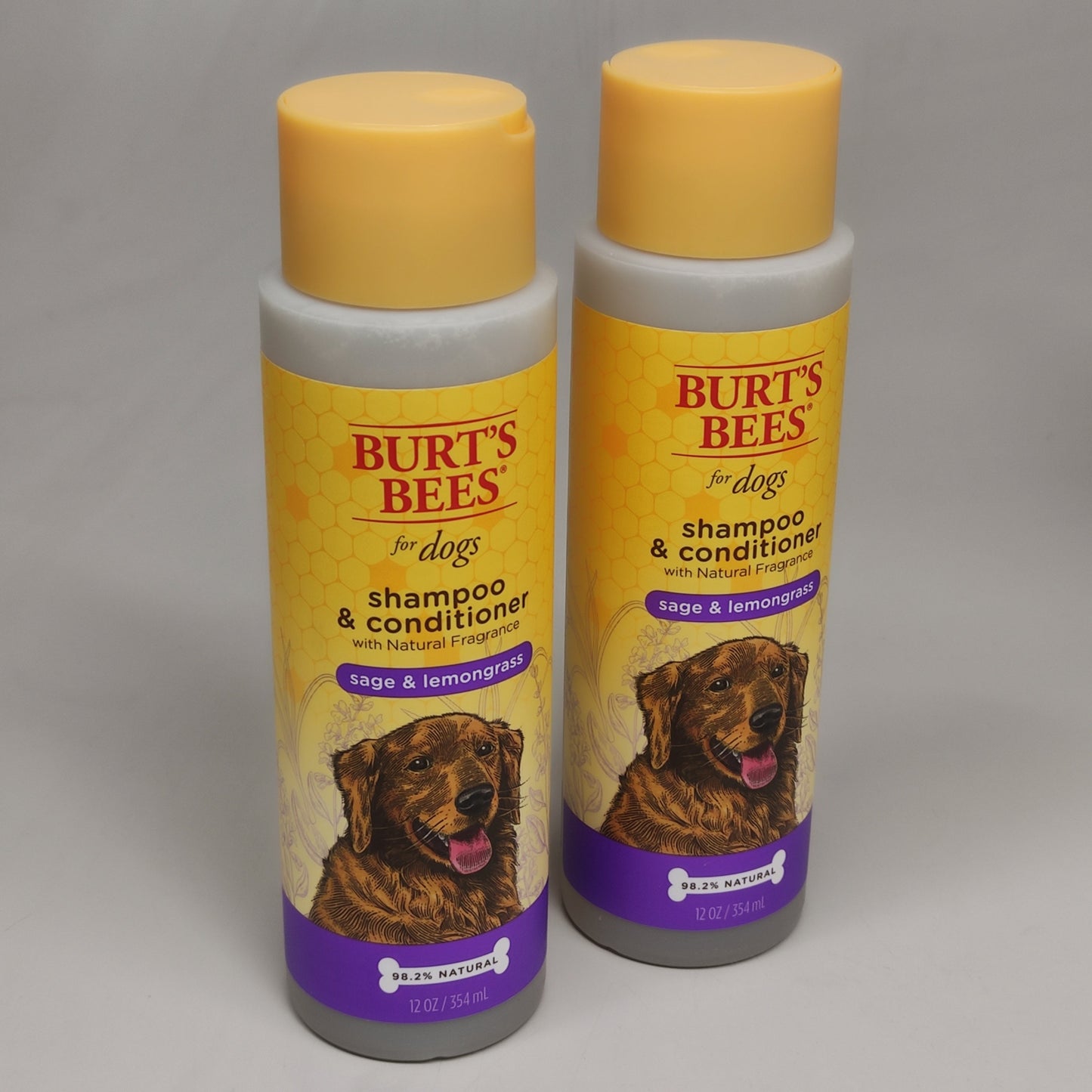Champú y acondicionador BURT'S BEE'S (paquete de 2) para perros, salvia y limoncillo, 355 ml (FFP10124)