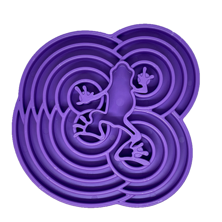 Gamelle Water Frog eTray pour chien - Gamelle peu profonde à alimentation lente pour l'enrichissement du milieu de vie | Fabriquée aux États-Unis