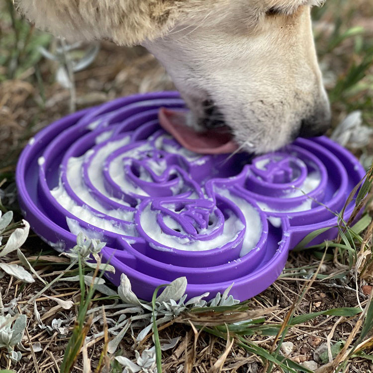 Gamelle Water Frog eTray pour chien - Gamelle peu profonde à alimentation lente pour l'enrichissement du milieu de vie | Fabriquée aux États-Unis