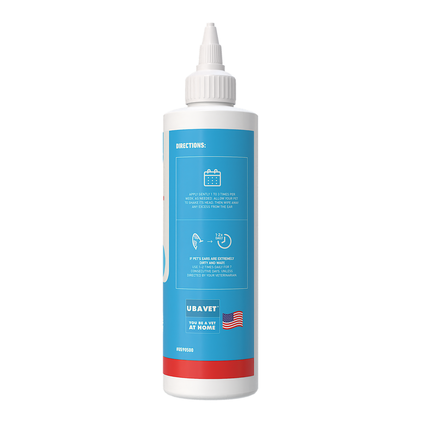 Solution nettoyante pour les oreilles UBAVET Vet pour chiens et chats – (120 ml)