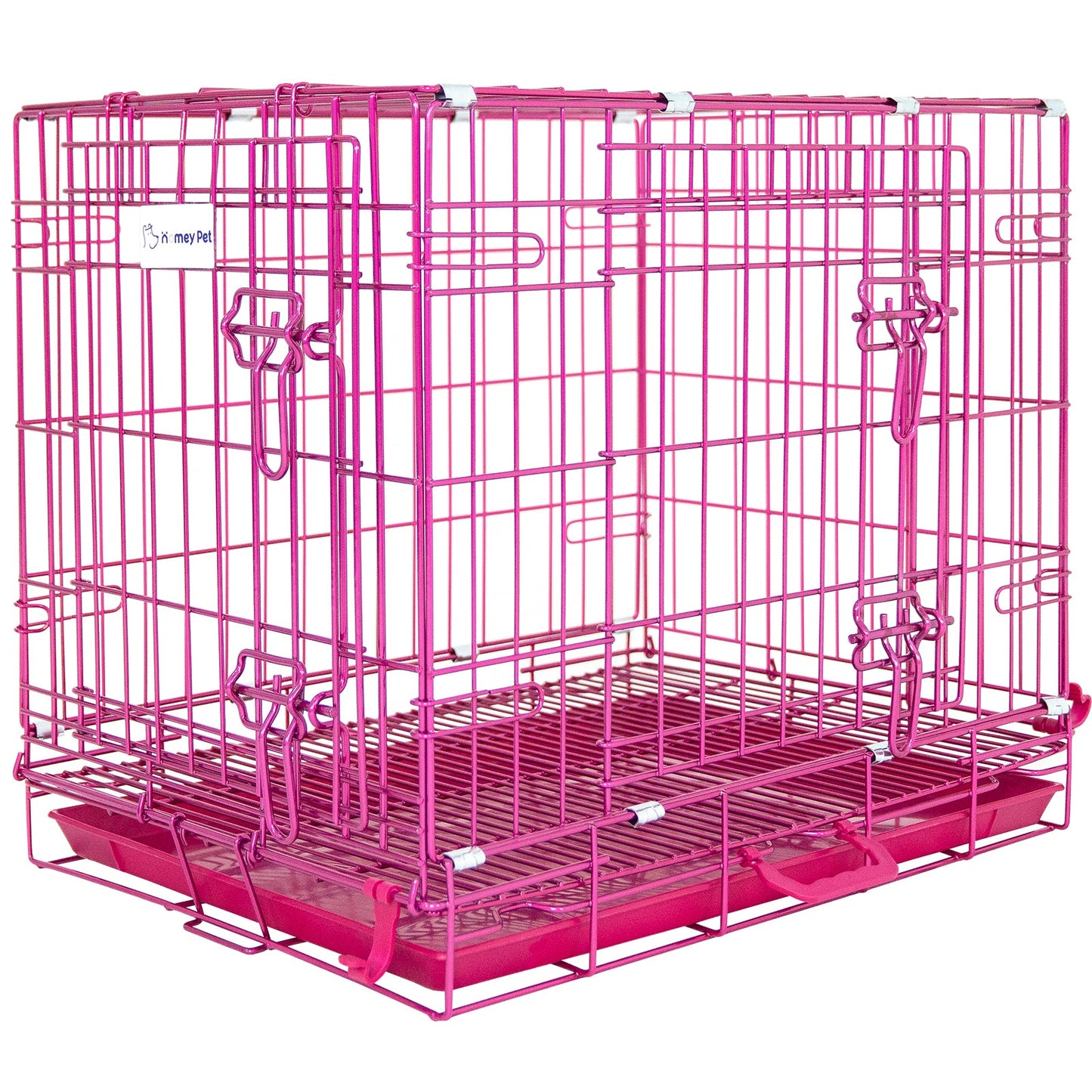 Jaula plegable para perros rosa de 24 a 42 pulgadas RED24-42