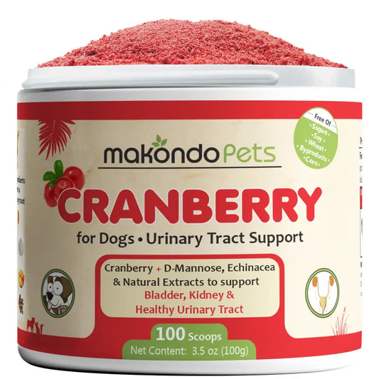 Cranberry for Dogs. Urinary Tract Support. 100 Scoops
