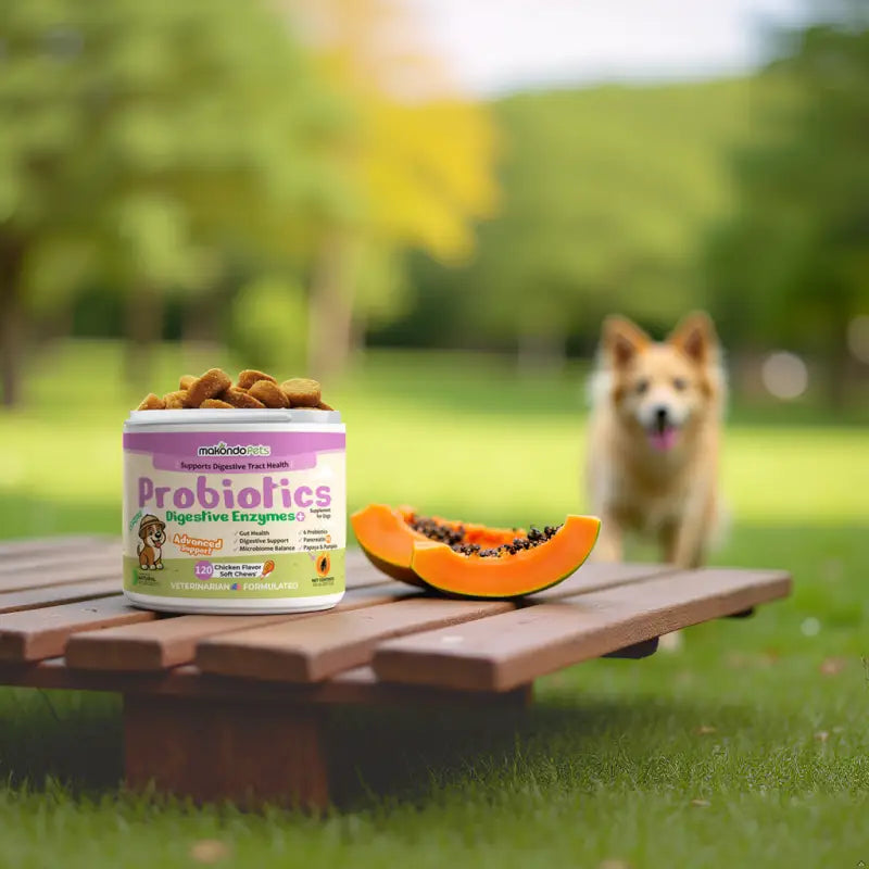 Probiotiques pour chiens - Enzymes digestives - 120 comprimés à croquer