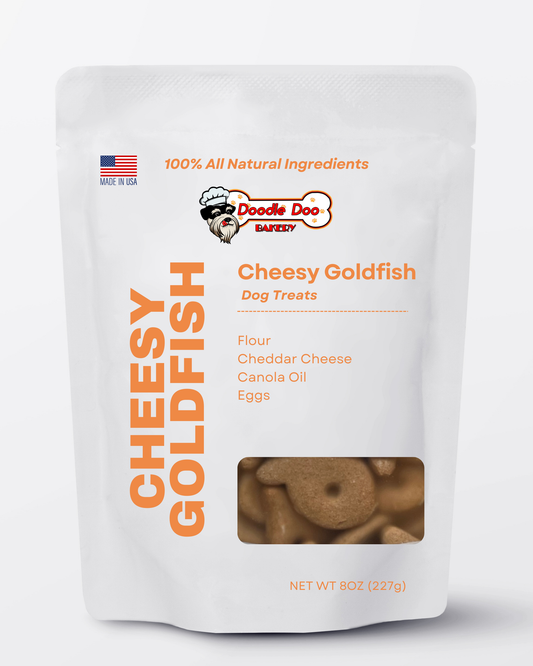 Homemade Dog Treats - Cheesy Goldfish 1/2lb 🐶