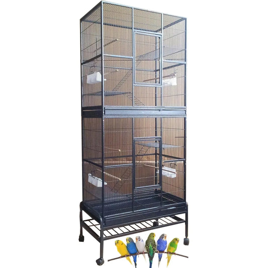 DecorBites™ Dual Breeding Flight Cage for Parrots