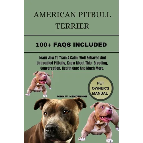 American Pitbull Terrier: The history of the American pitbull terrier, also called pitbull, is extensive and varied. To understand the pit bull