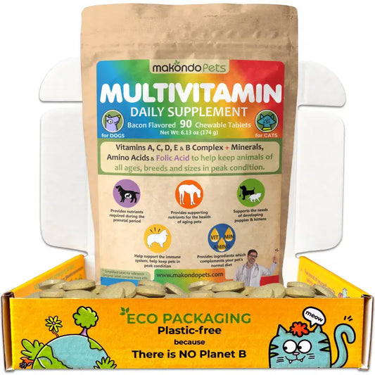 Multivitamines pour chiens et chats. Vitamines prénatales. 