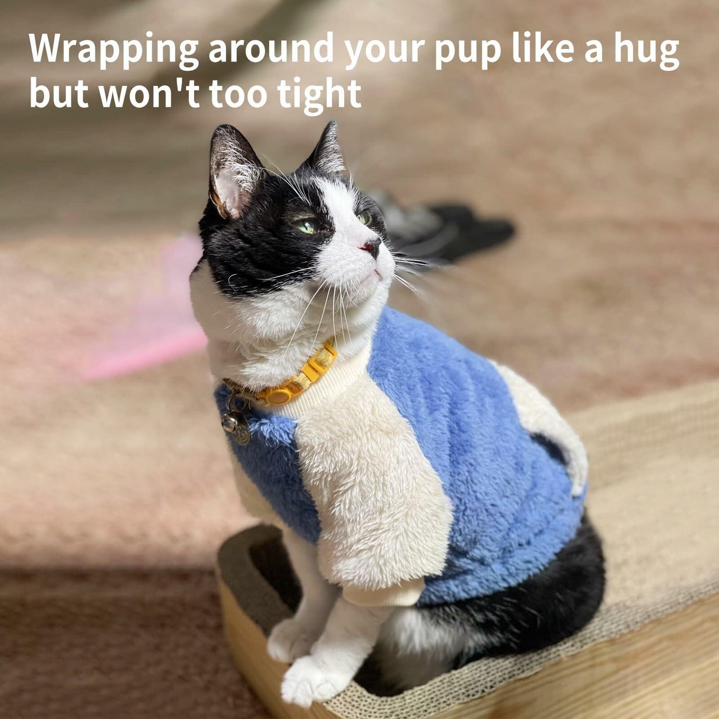 LESYPET Fleece Dog Sweater Small Medium Dogs Pullover Blue Size XX-Large