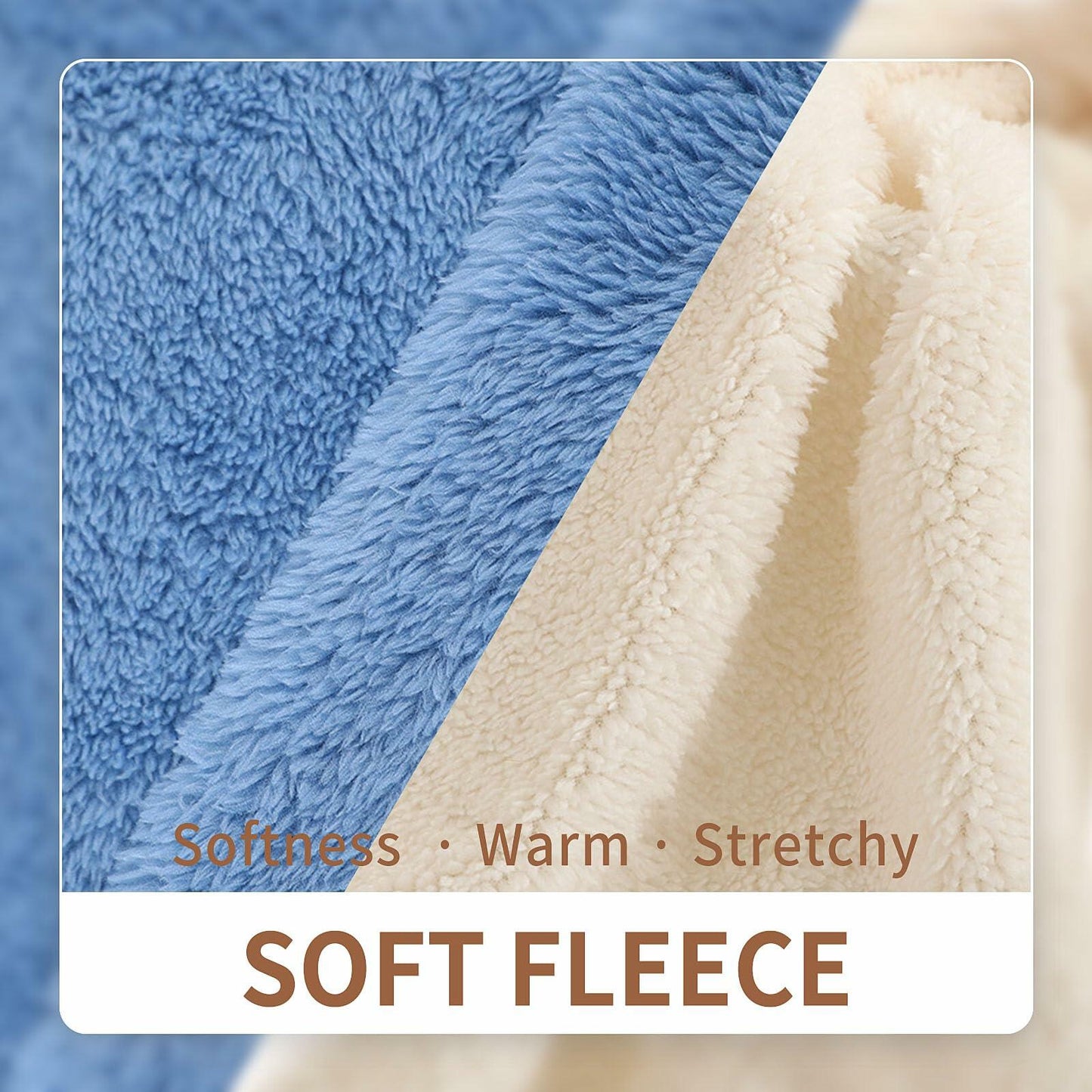 LESYPET Fleece Dog Sweater Small Medium Dogs Pullover Blue Size XX-Large