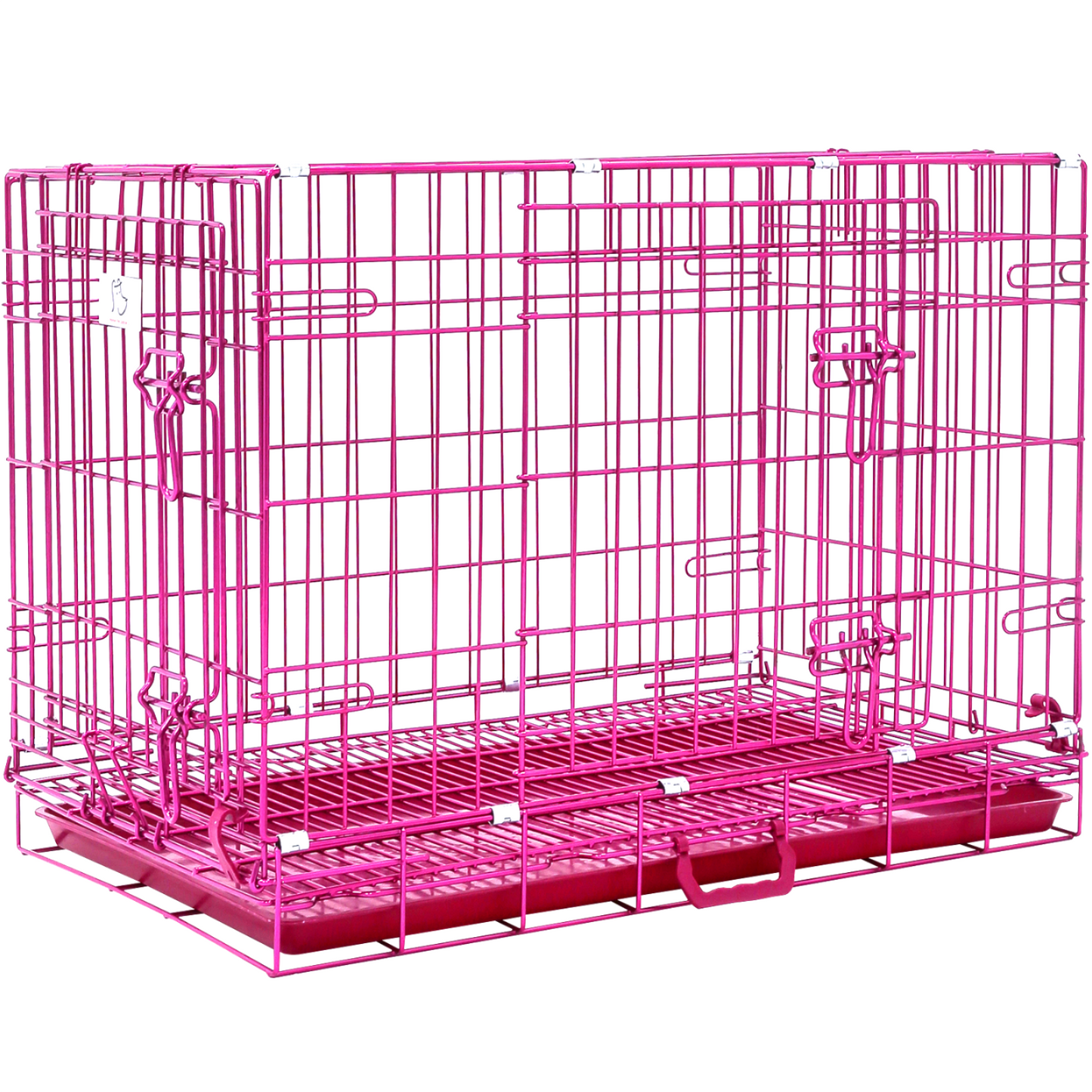 Jaula plegable para perros rosa de 24 a 42 pulgadas RED24-42