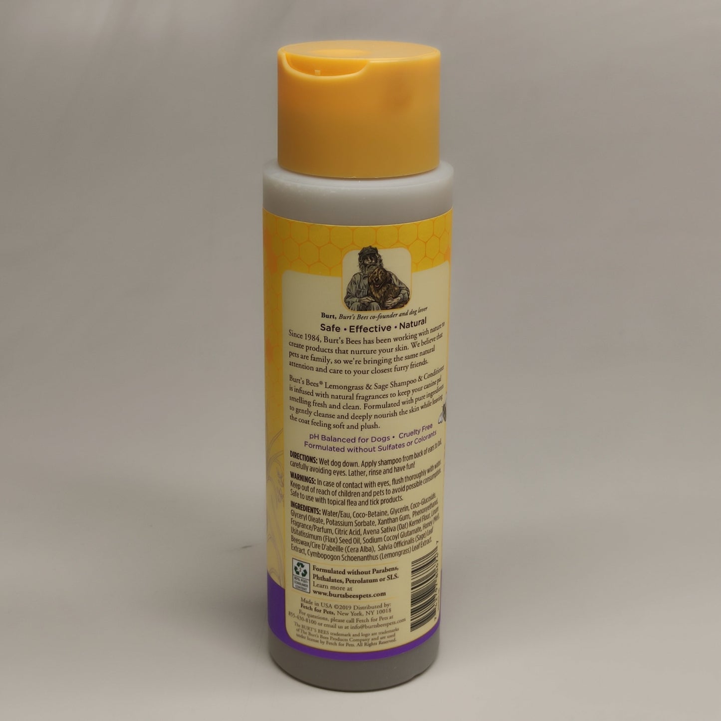 Champú y acondicionador BURT'S BEE'S (paquete de 2) para perros, salvia y limoncillo, 355 ml (FFP10124)