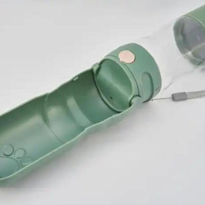 Tilley + Me Travel Dog Water Bottle with Treat Holder – Leakproof & BPA-Free 350mL