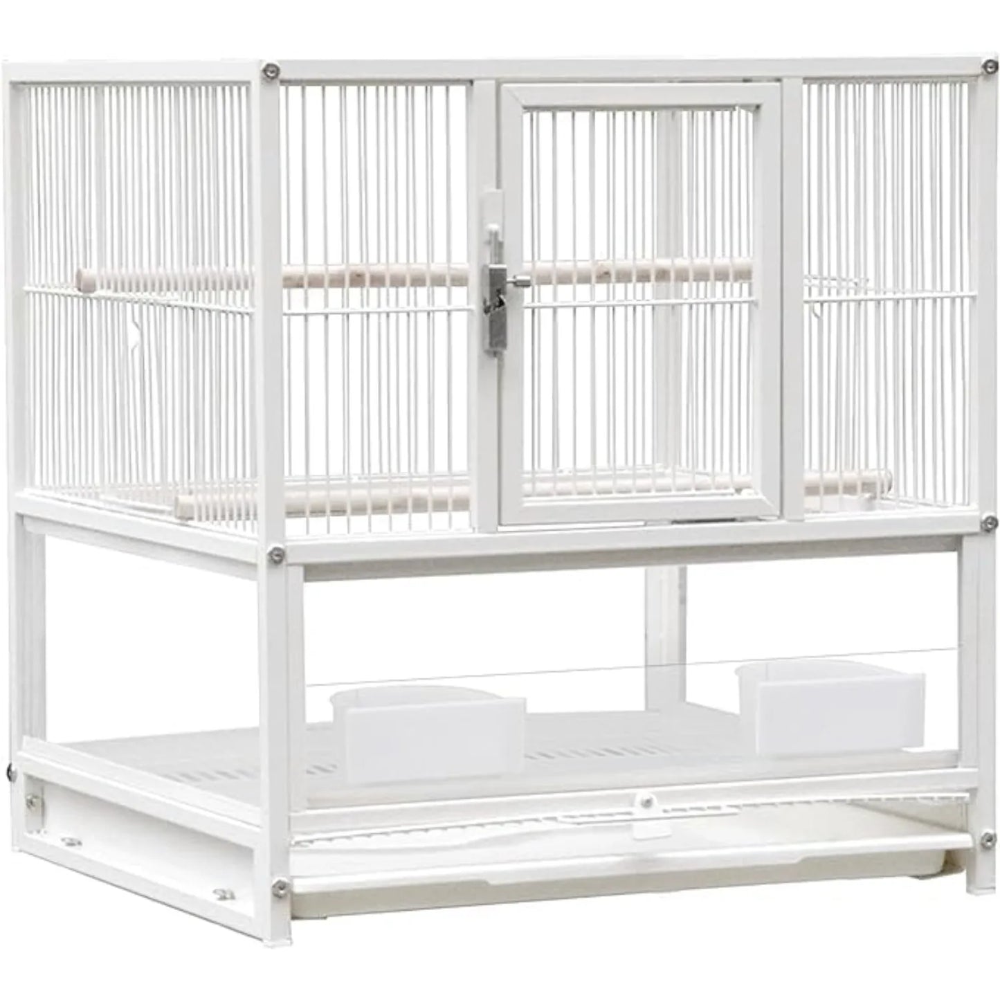 DecorBites™ Wrought Iron Bird Cage for Conures, Lovebirds - 30 Inch