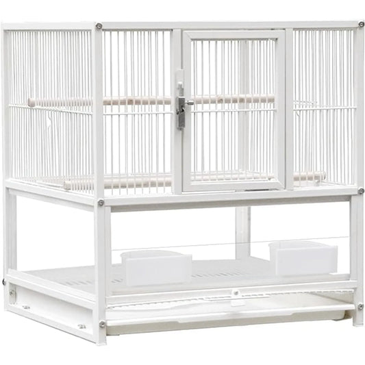 DecorBites™ Wrought Iron Bird Cage for Conures, Lovebirds - 30 Inch